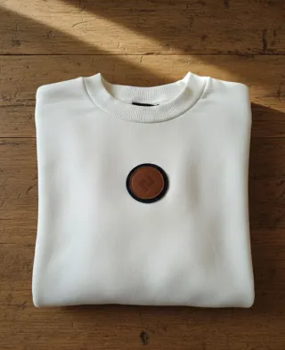 Confezione di 2 felpe bianche/off-white - Minimal