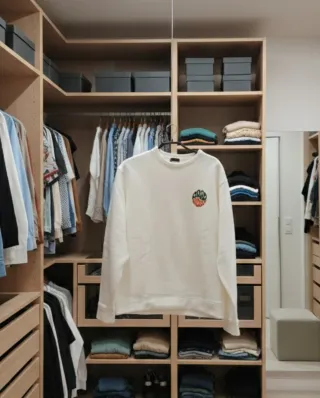 Confezione di 2 felpe bianche/off-white - Minimal