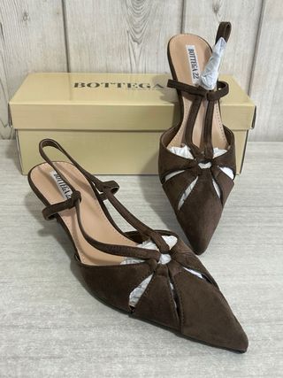 Ballerine scamosciate Bottega 22 marroni