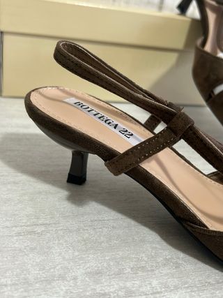 Ballerine scamosciate Bottega 22 marroni