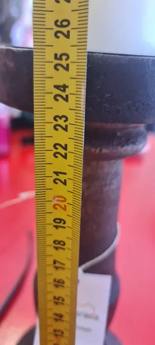 Portacandele in legno - H 26cm