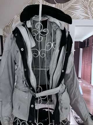 Chaqueta moto Spidi chica negra y gris