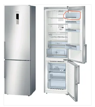 Cajón puerta nevera con tapa Bosch