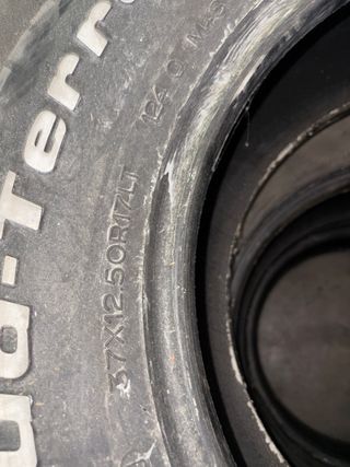 4 Rueda BFGoodrich Mud-Terrain T/A 37x12.50R17LT