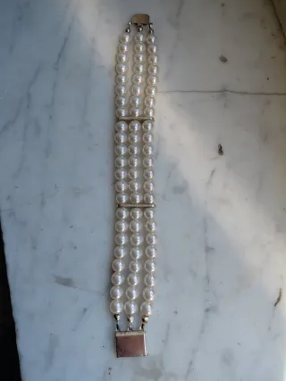 Bracciale perle 3 fili bigiotteria