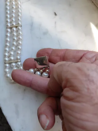 Bracciale perle 3 fili bigiotteria