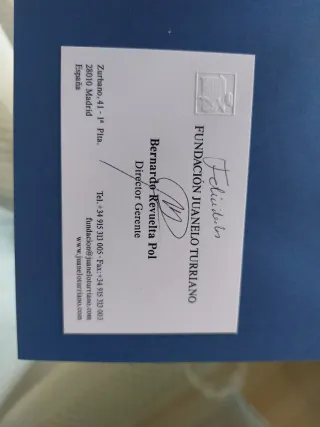 Fundacion juanelo turriano. 1987 2012