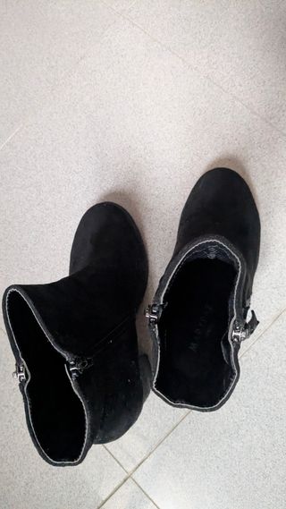 Botines negros tacón