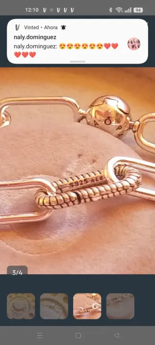 Pulsera Pandora Eslabones Talla 18cm