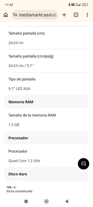 Samsung Galaxy Tab A Blanca