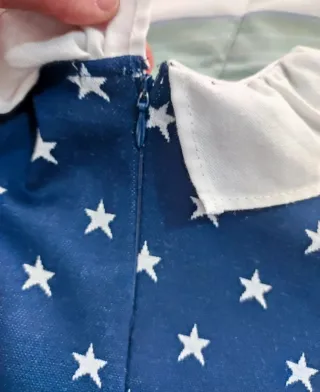 Vestido niña azul estrellas