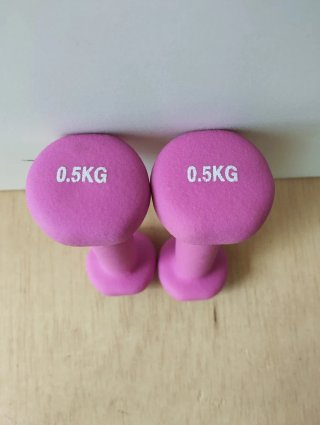 Juego Mancuernas de  0.5 kg nuevo