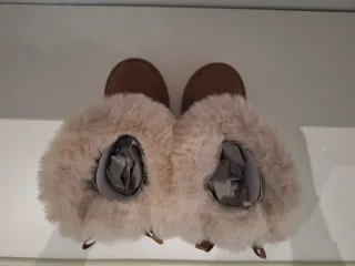 Botas niña Conguito marrones con pelo