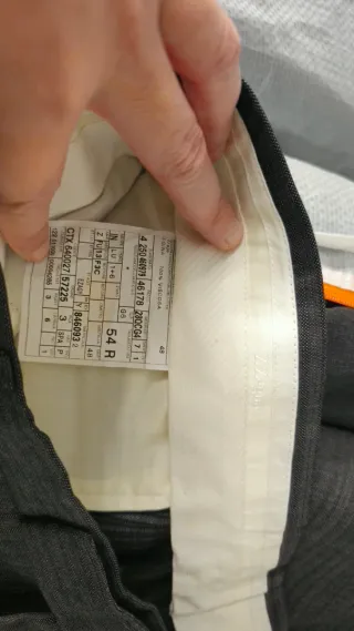 Traje Z Zegna Gris Chaqueta y Pantalón