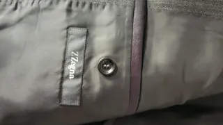 Traje Z Zegna Gris Chaqueta y Pantalón
