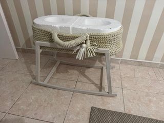 Moisés Bebé Crochet Artesanal