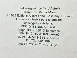 LOTE ASTERIX - PERFECTOS