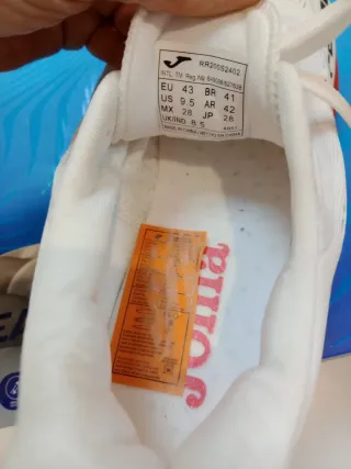 Zapatilla Joma R-2000 Talla 43 Blanca Roja