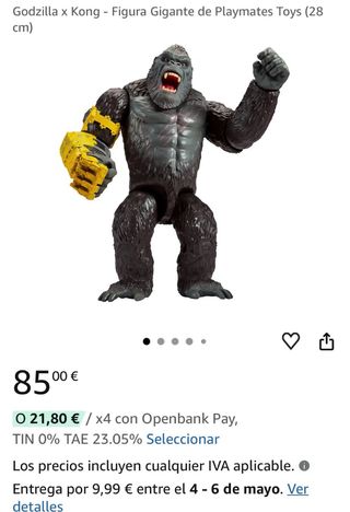 Figura Godzilla x Kong Gigante Playmates Toys