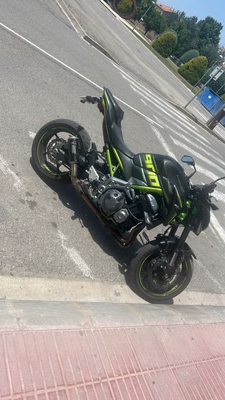 Kawasaki Z900 Negra y Verde limitada en papeles A2