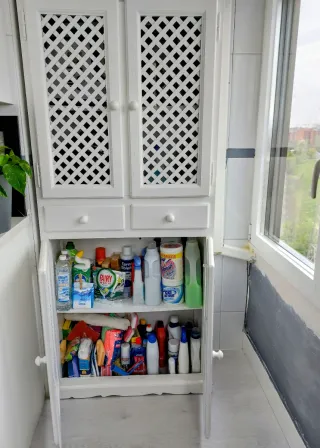 Mueble Alacena lacado Blanco Madera