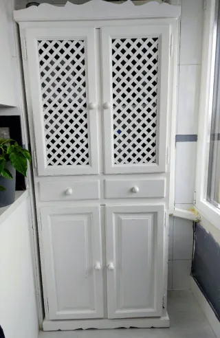 Mueble Alacena lacado Blanco Madera