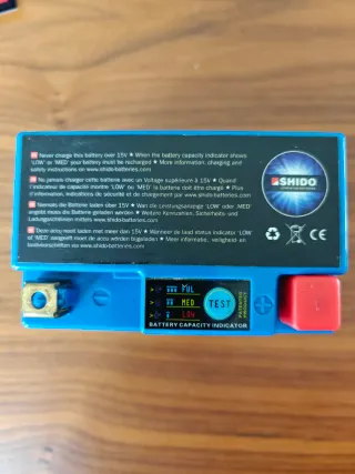 Batería Litio Ion Shido LTX5L-BS 12V 20Wh