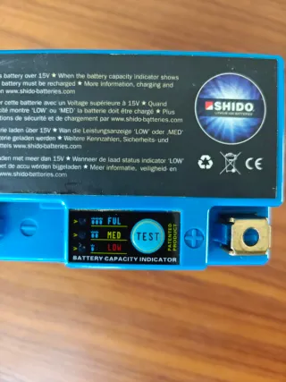 Batería Litio Ion Shido LTX5L-BS 12V 20Wh