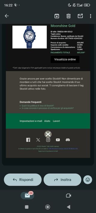 Omega x Swatch Mission to the Moon Gold