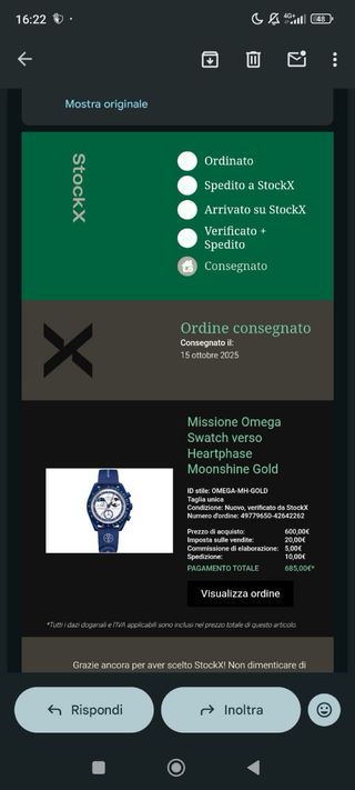 Omega x Swatch Mission to the Moon Gold