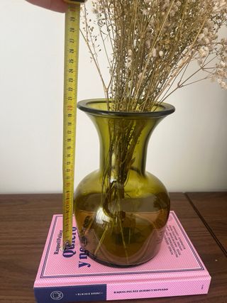 Jarrón Zara Home vidrio reciclado