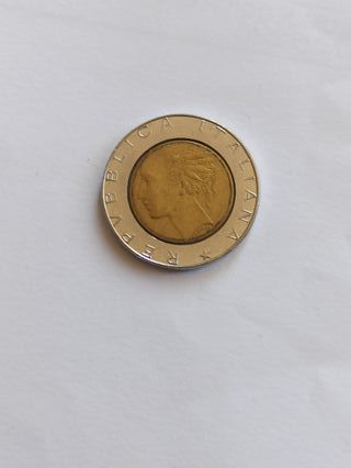 Moneta 500 Lire Bimetallica Mancante R