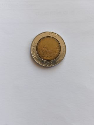 Moneta 500 Lire Bimetallica Mancante R