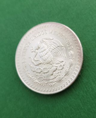 Moneda Plata Pura Onza México 1988 oz