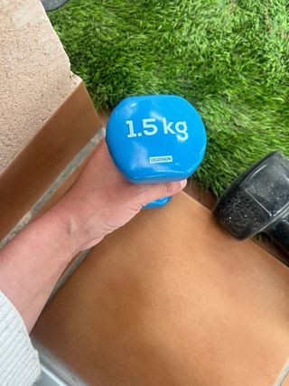 Mancuernas Decathlon Negras y azules