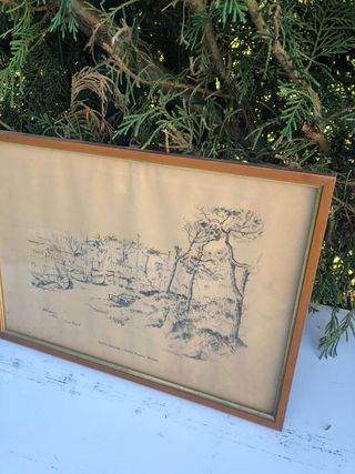 Stampa Gino Croari Vintage Castel Fusa