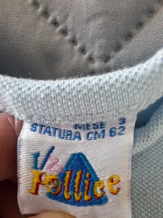 Pagliaccetto bimbo 3 mesi cotone nuovo