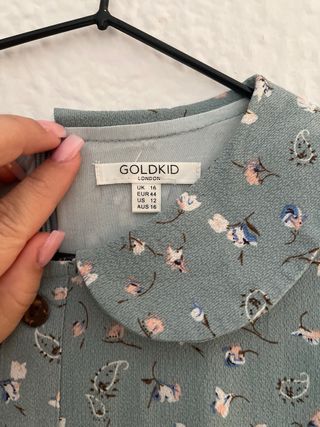 Vestido verde floral