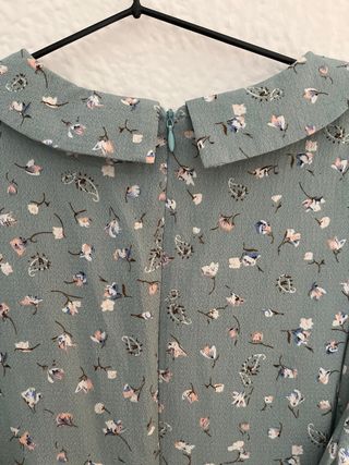 Vestido verde floral