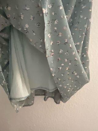 Vestido verde floral