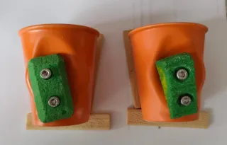 Tazas Naranja y Verde