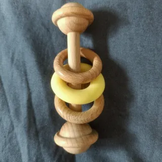 Sonajeros Madera y Silicona