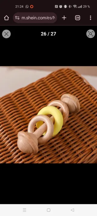 Sonajeros Madera y Silicona