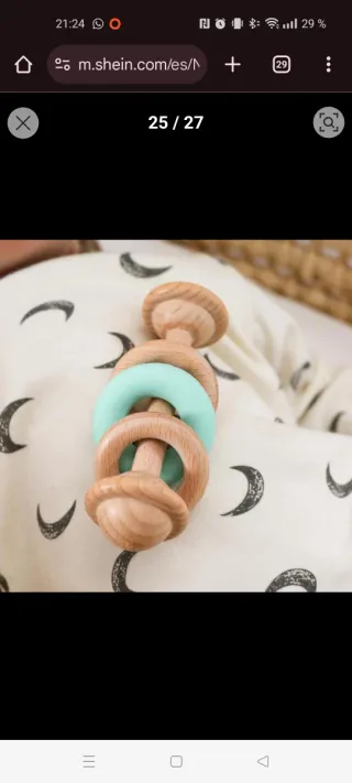 Sonajeros Madera y Silicona