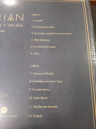 Vinilo Dorian - Diez Años y Un Día