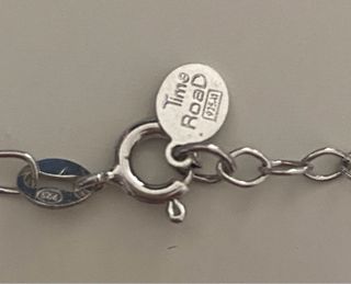 Collar Corazón Rosa y pulsera piedras malva. Plata