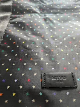 Bolsa de viaje Misako negra con estampado