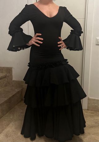 Traje de flamenca negro