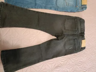 Pantalones Zara Niña Flare Azul y Negro