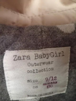 Trench Zara Baby Beige Bambina